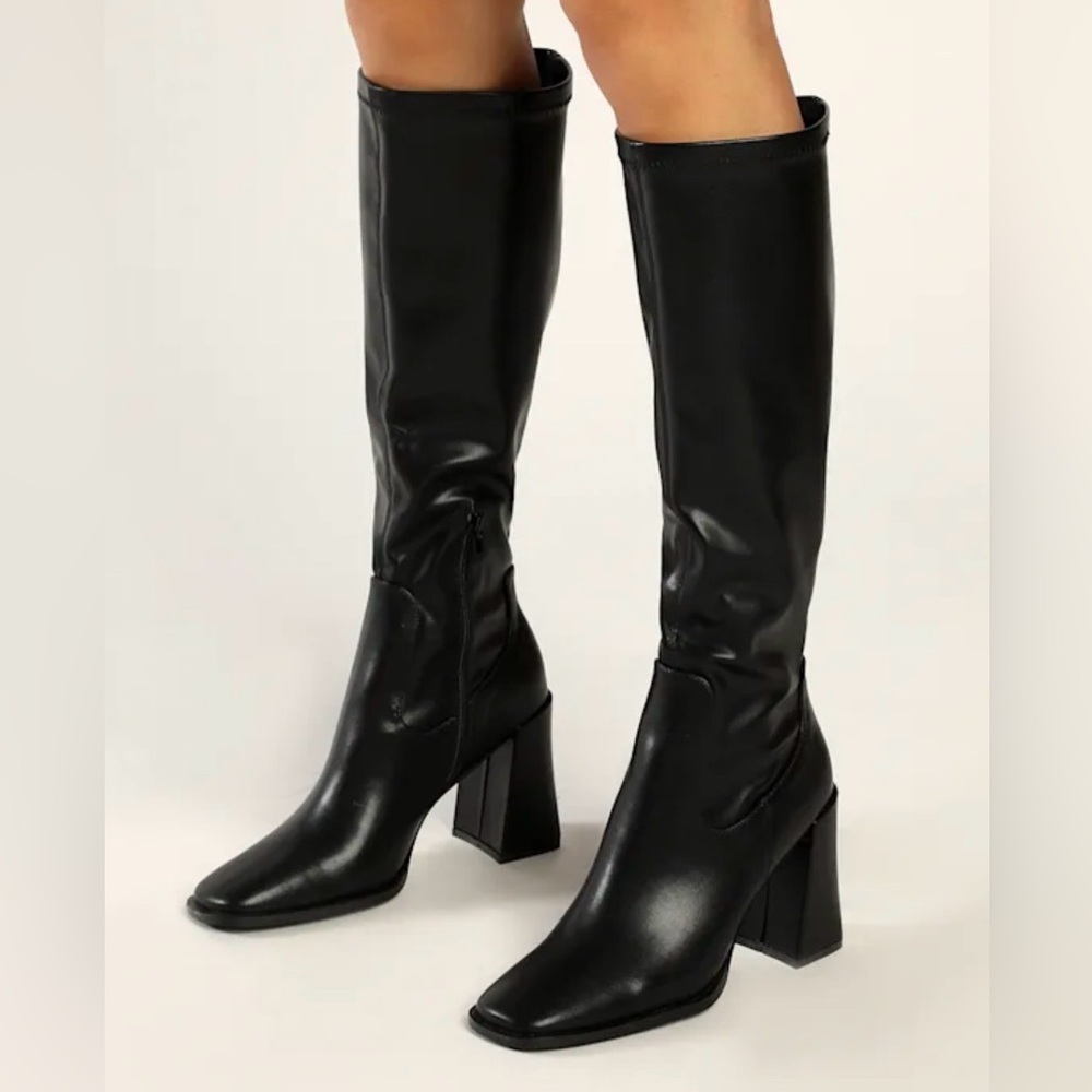 Lulus Black Knee-High Women's Boots